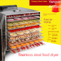 6-22 layer stainless steel fruit dryer Chinese wolfberry medicine dehydration air dryer fruit dryer